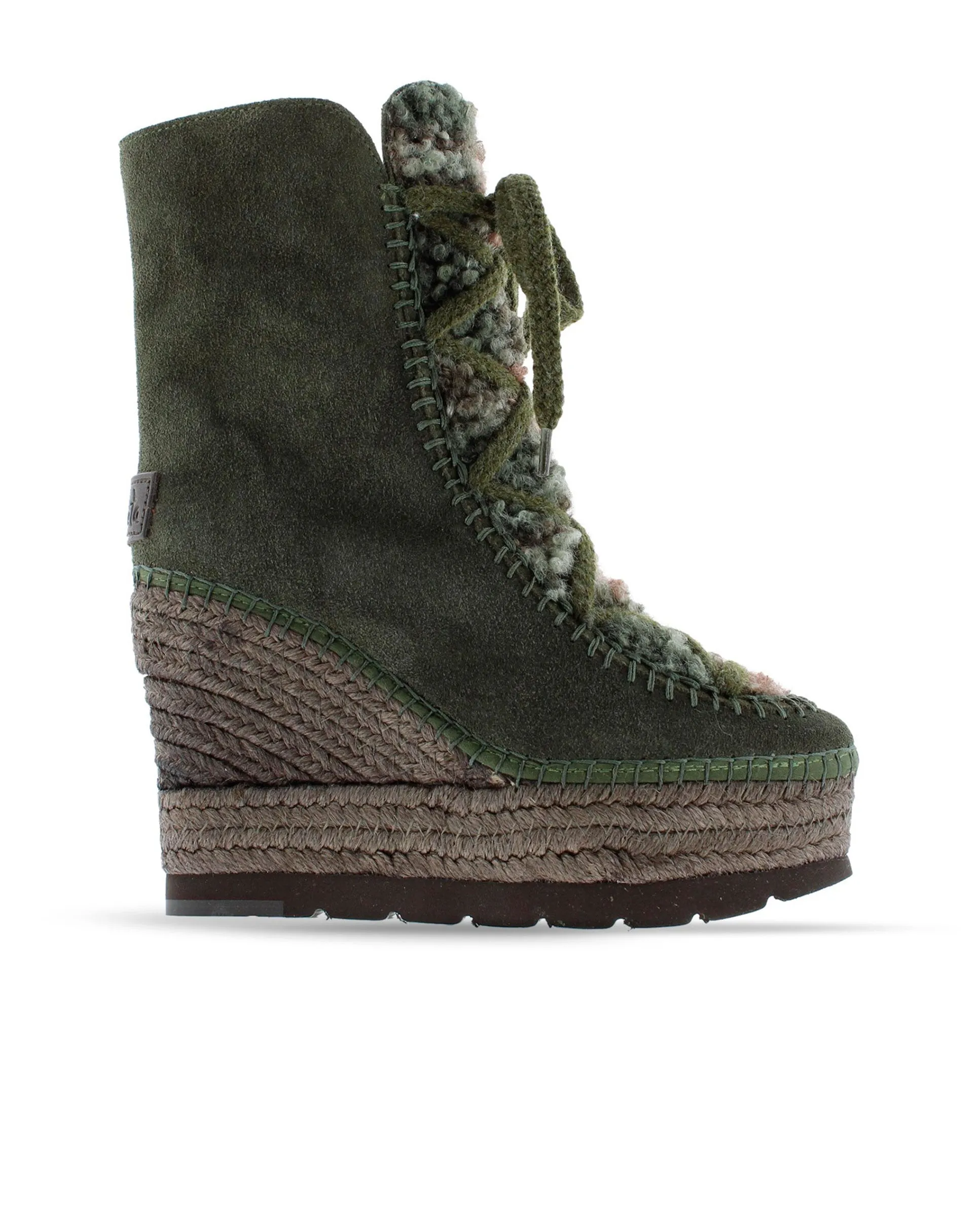 Botin borreguito en serraje kaki Tilo 7