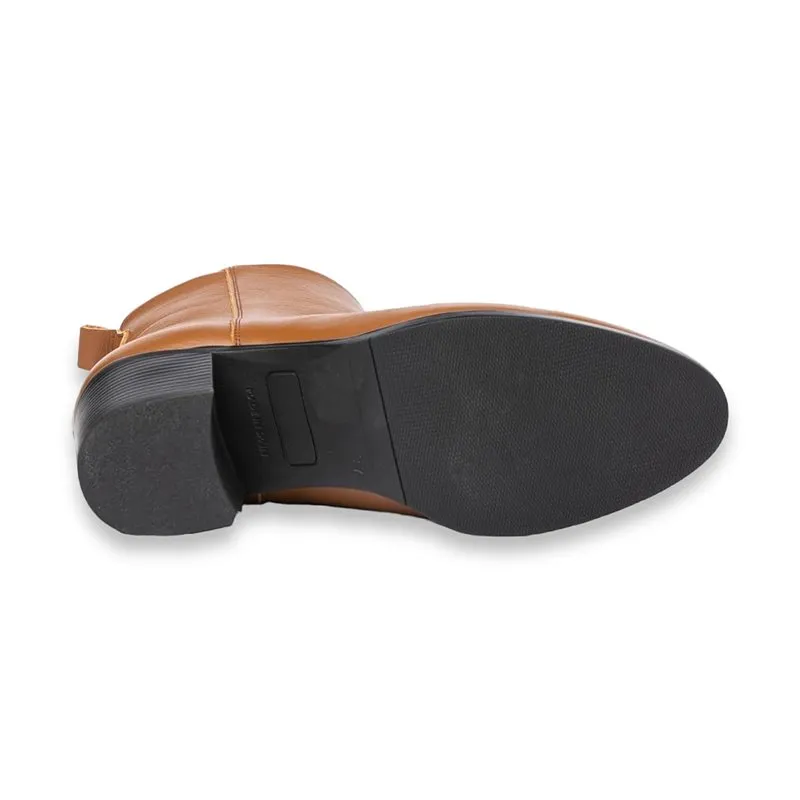 Botines Mujer Piel Napa Suave Plantilla Piel Y Gel 1302 Cuero, de Eva Mañas