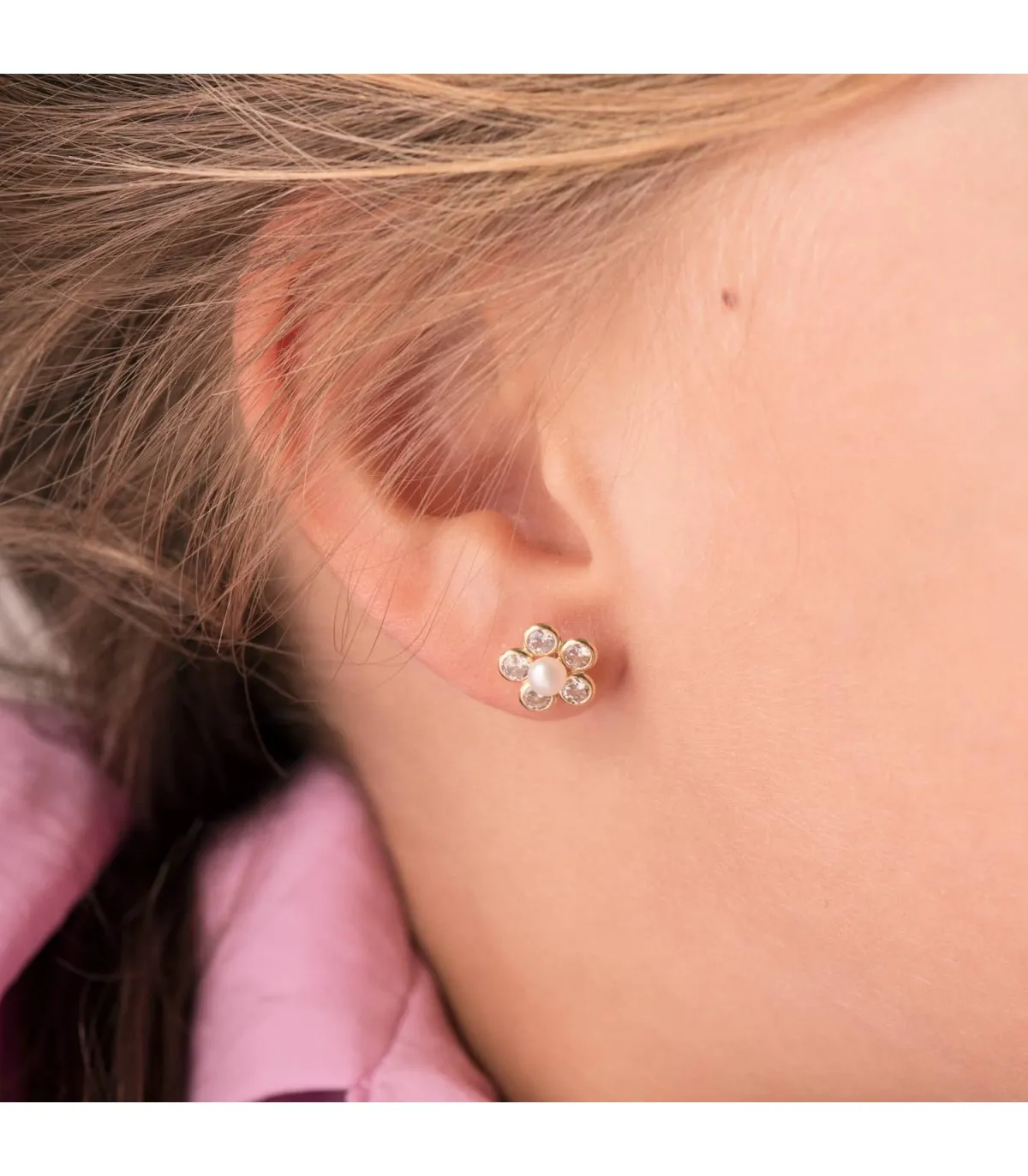 Boucles d'oreilles or jaune Bastet 18 Carats