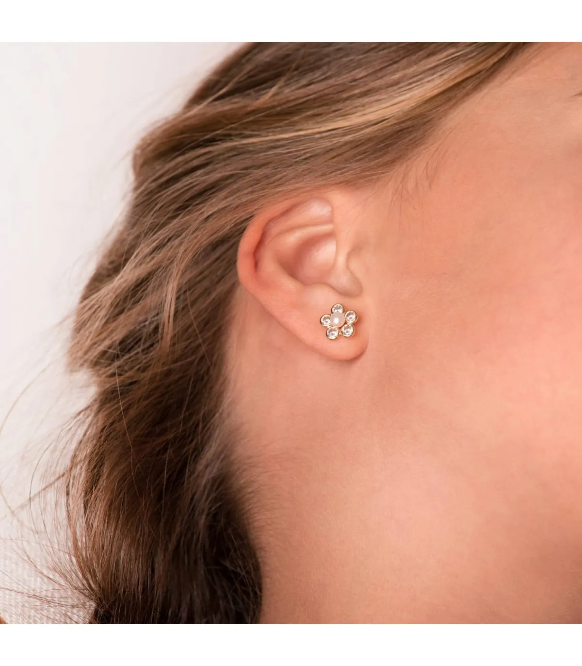 Boucles d'oreilles or jaune Bastet 18 Carats