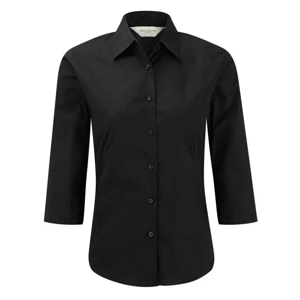 Camisa ajustada manga 3/4