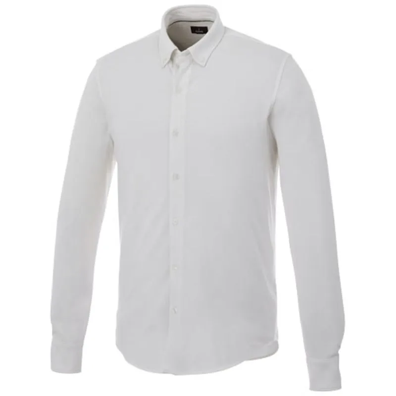 Camisa de manga larga de punto piqué 'Bigelow'