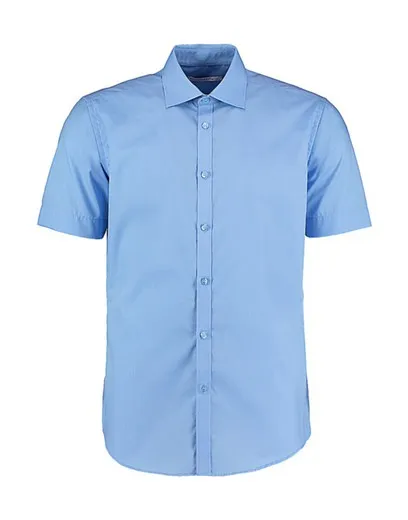 Camisa entallada manga corta