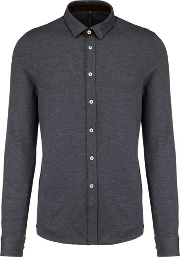 Camisa Jacquard Manga larga