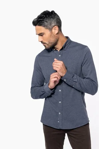 Camisa Jacquard Manga larga
