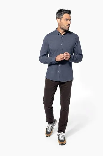 Camisa Jacquard Manga larga