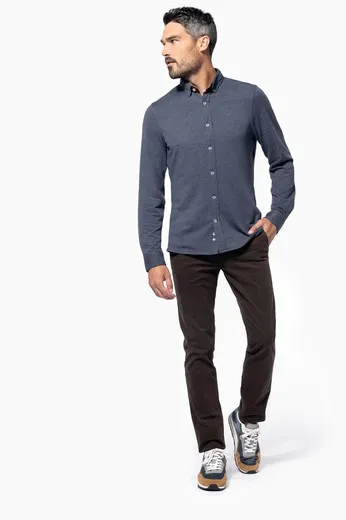 Camisa Jacquard Manga larga