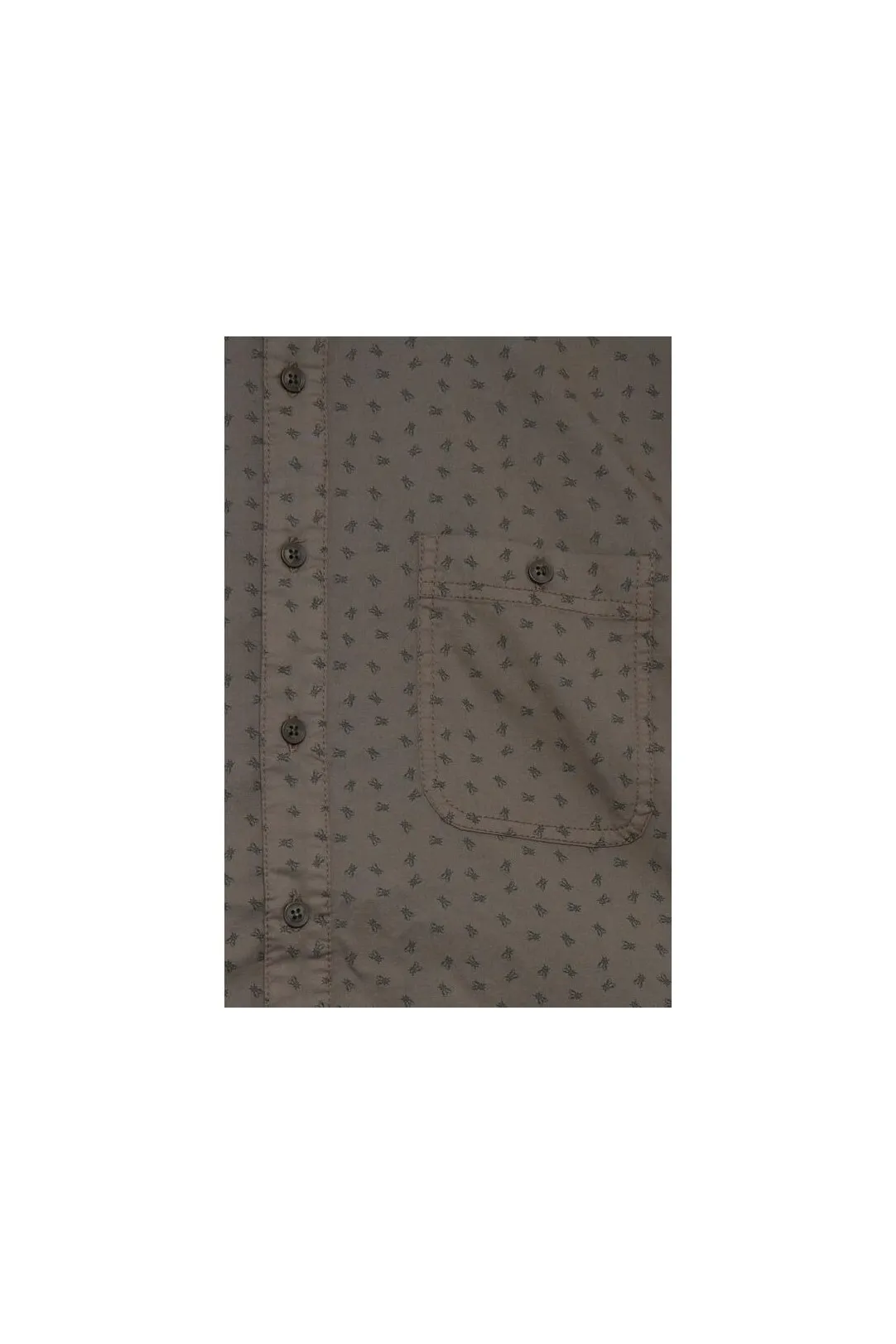 CAMISA MANGA LARGA ESTAMPADA VERDE