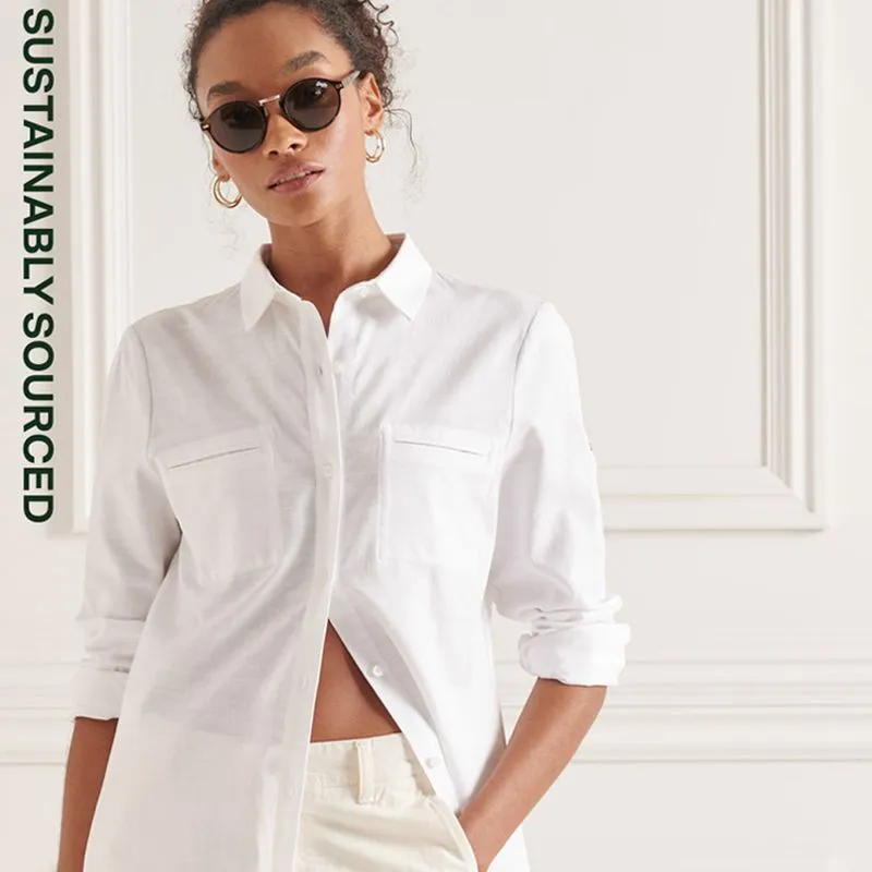 Camisa Manga Larga Para Mujer Military Superdry 34385