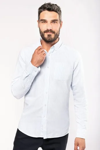 CAMISA OXFORD LAVADA MANGA LARGA