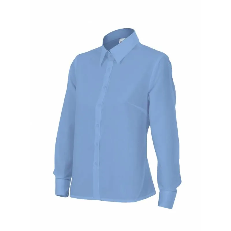 Camisa señora manga larga entallada