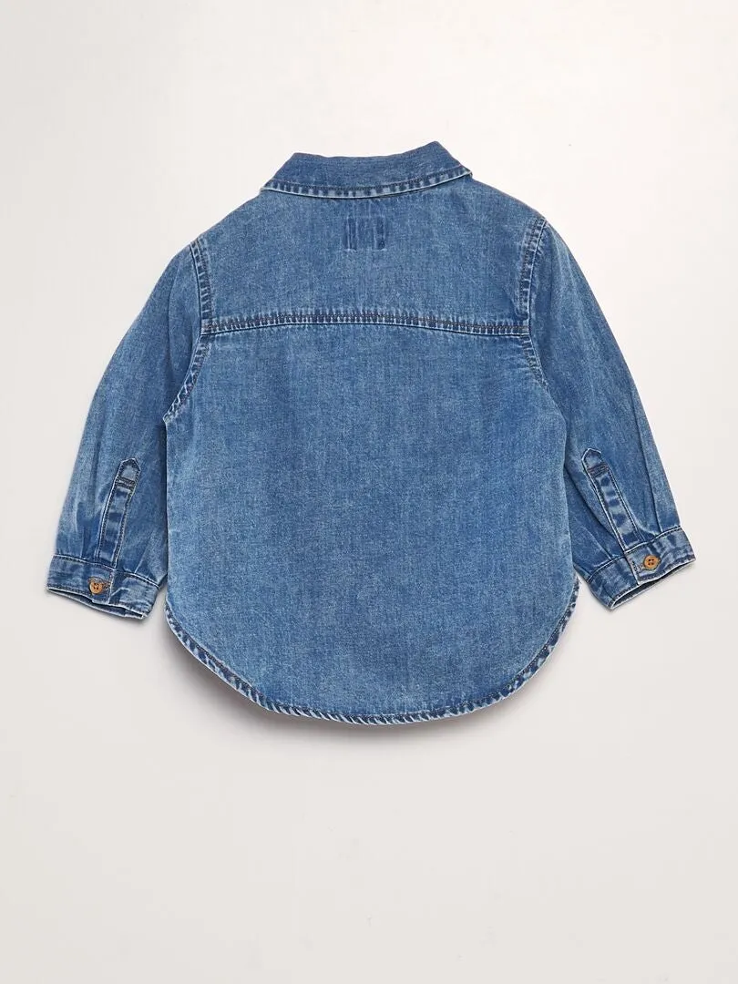 CAMISA VAQUERA  AZUL