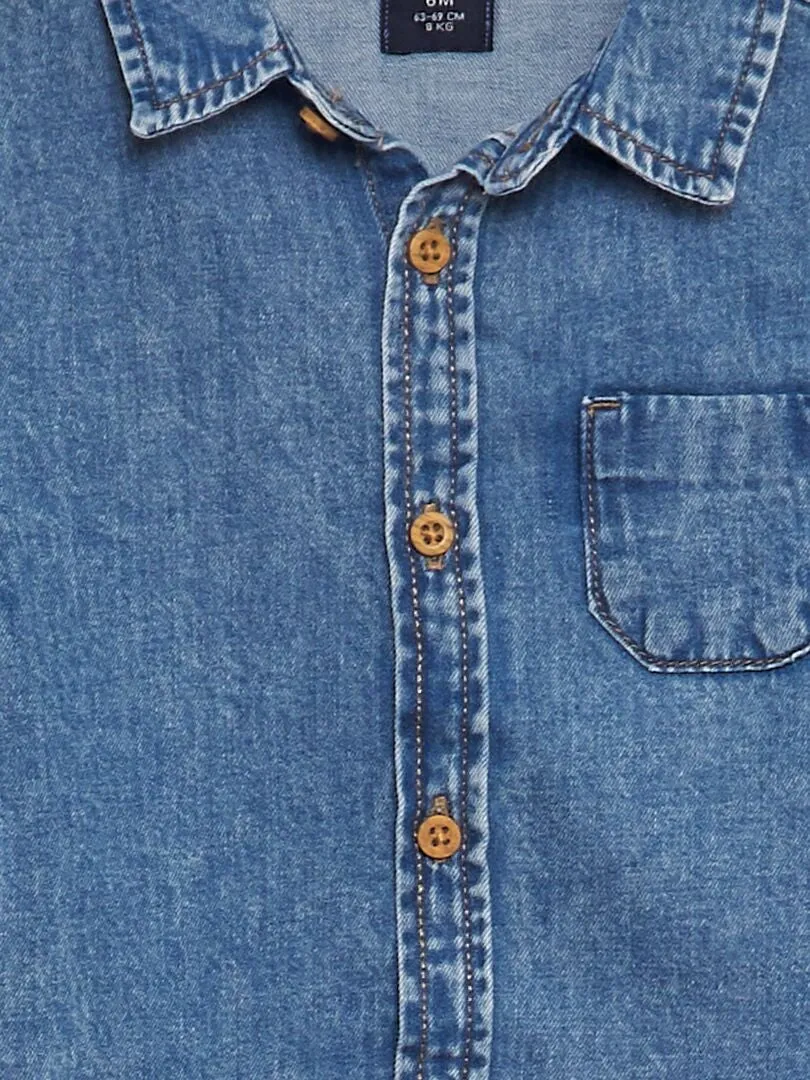CAMISA VAQUERA  AZUL