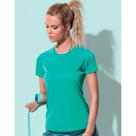 Camiseta Active 140 manga raglan mujer