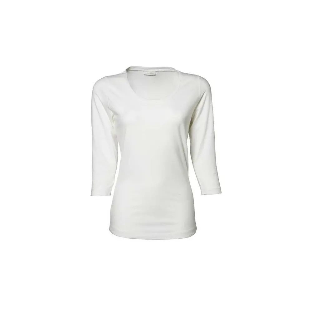 Camiseta ajustada manga 3/4 mujer
