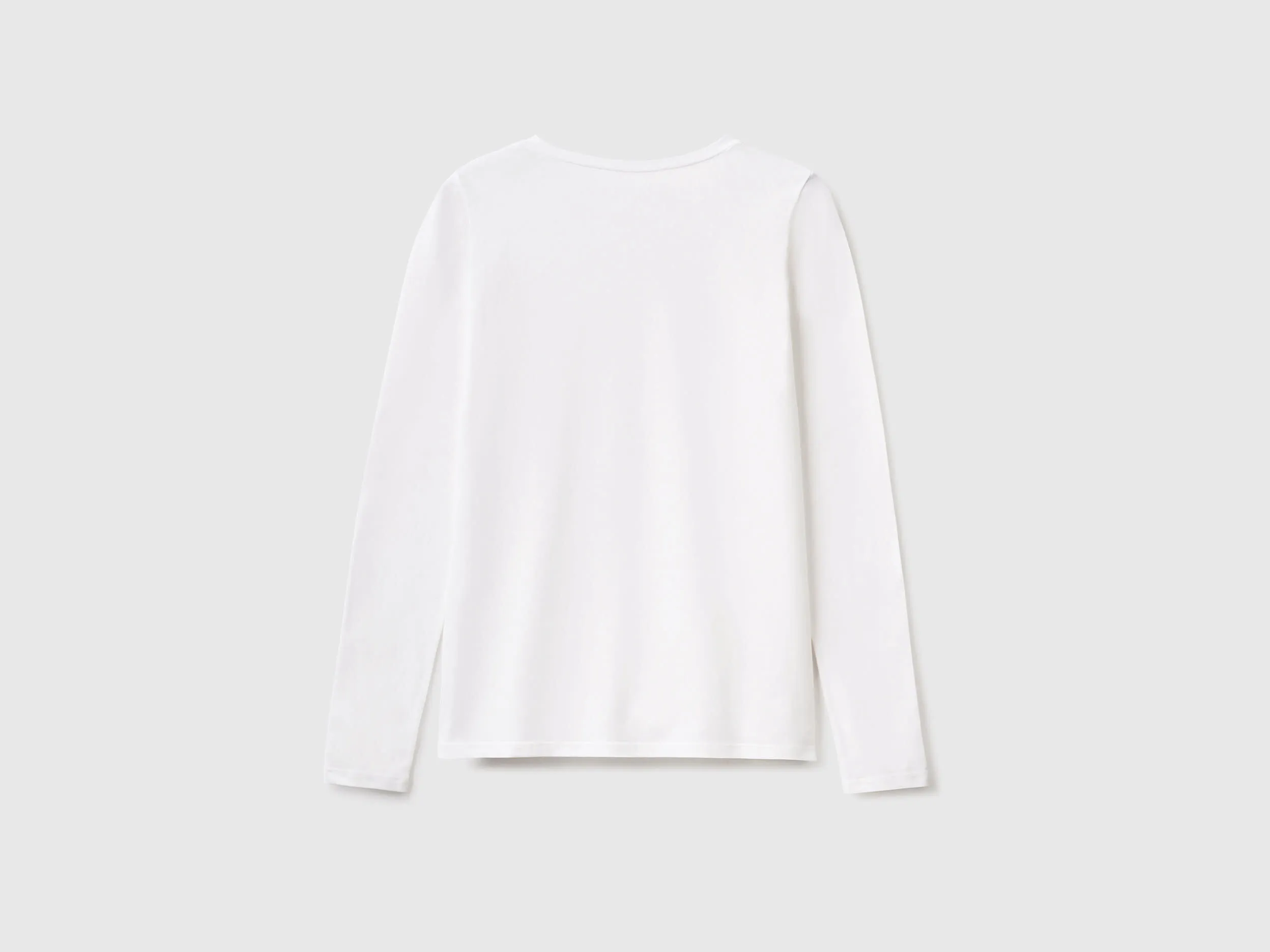Camiseta de manga larga de algodón orgánico sumamente elástico