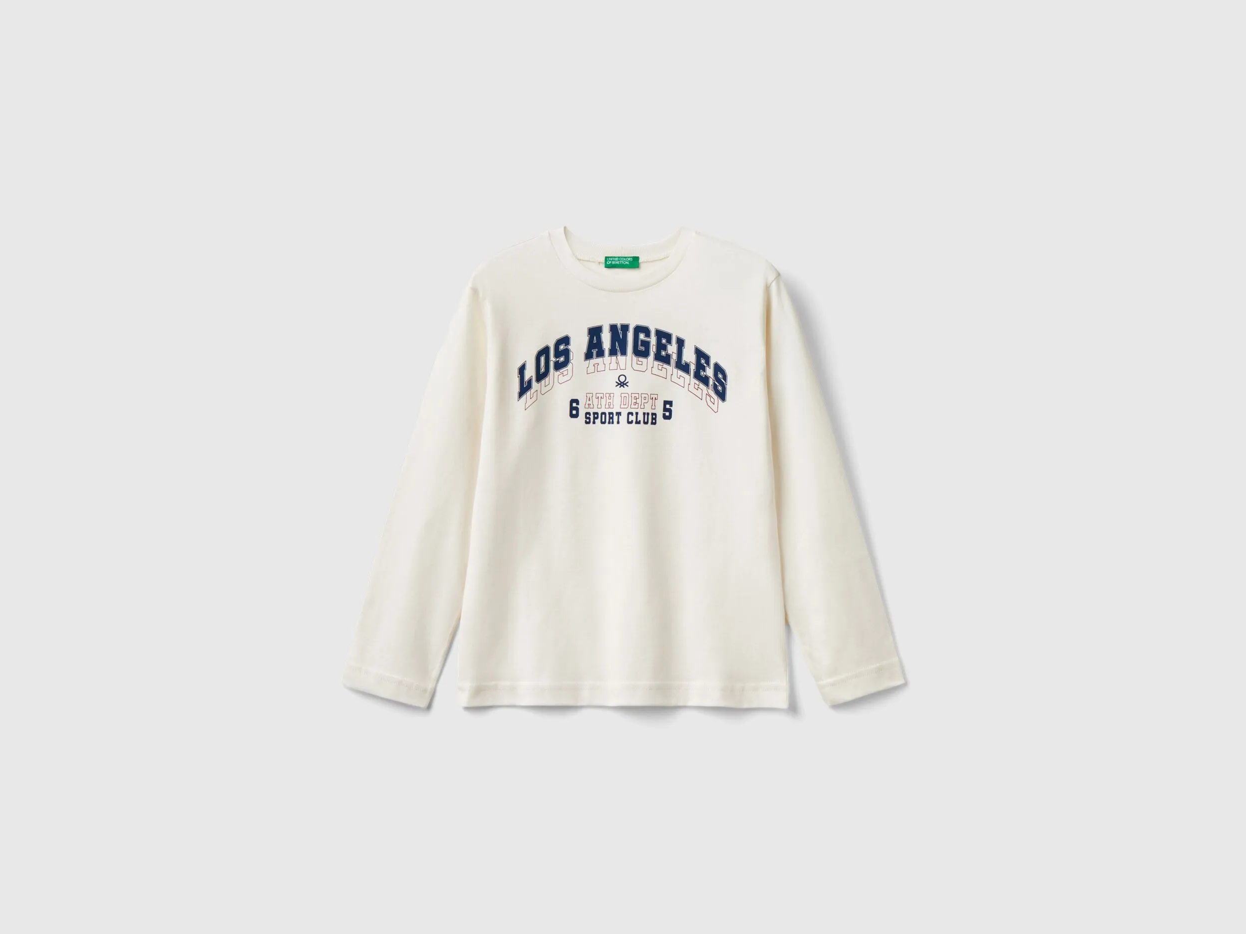 Camiseta de manga larga de estilo college
