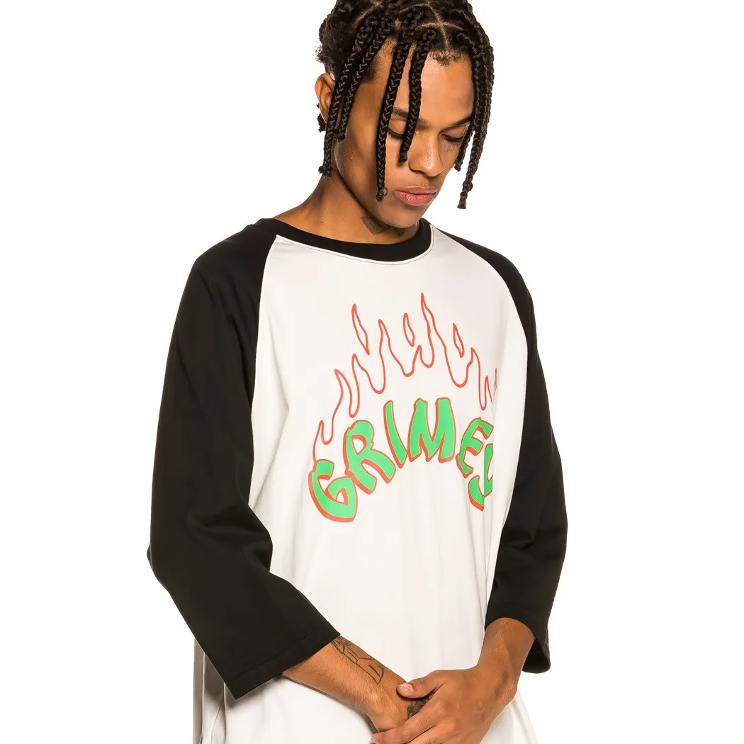 CAMISETA GRIMEY MANGA LARGA 3/4 UNISEX  RAGLAN “DESTROY ALL FEAR” – BLACK | FALL 21 REF. GRT112BLK NEGRA