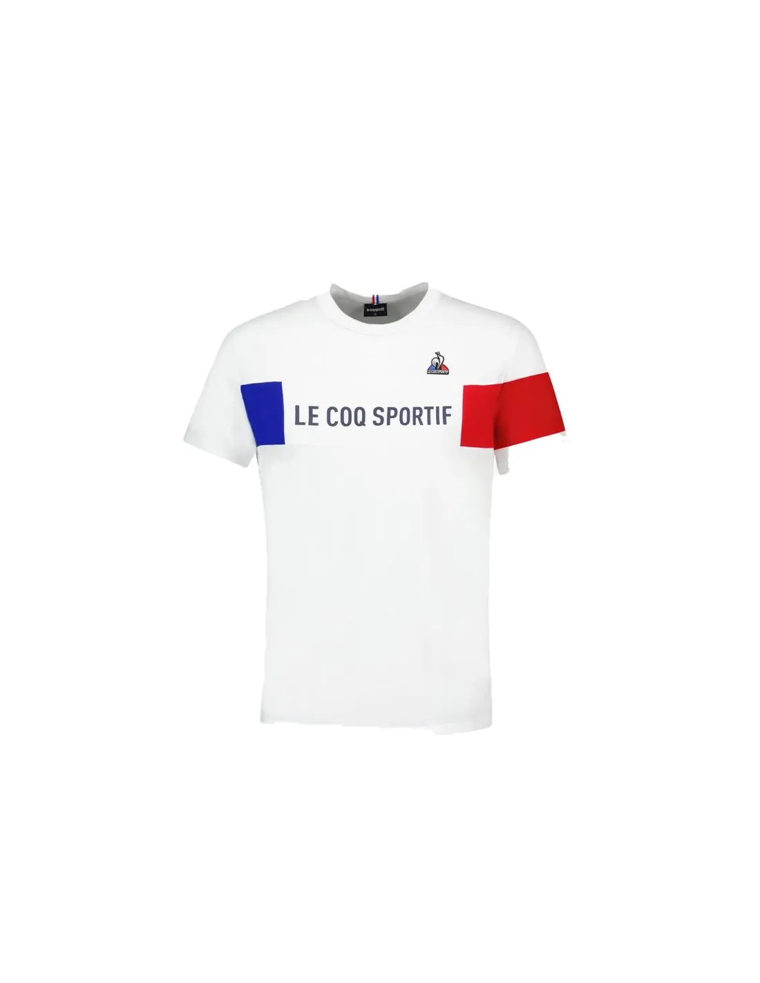 Camiseta Le Coq Sportif Tricolore SS Nª 1 Blanco Hombre