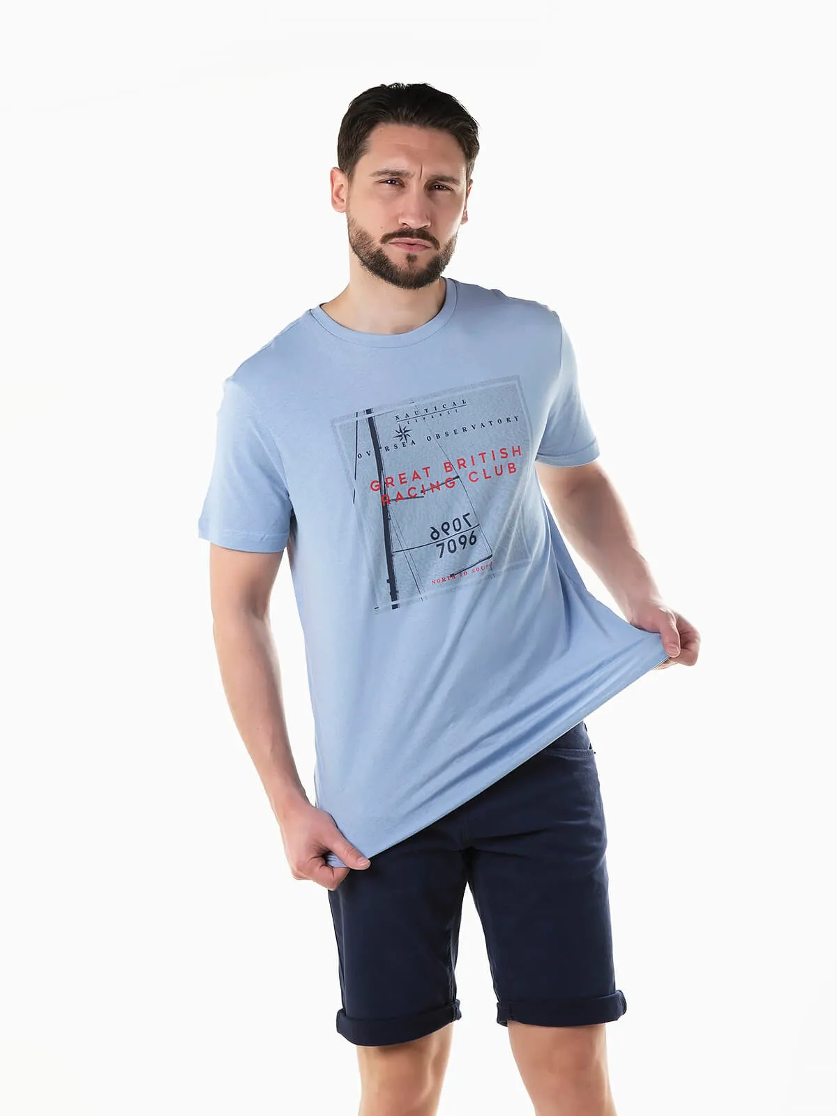 Camiseta manga corta con gráficos