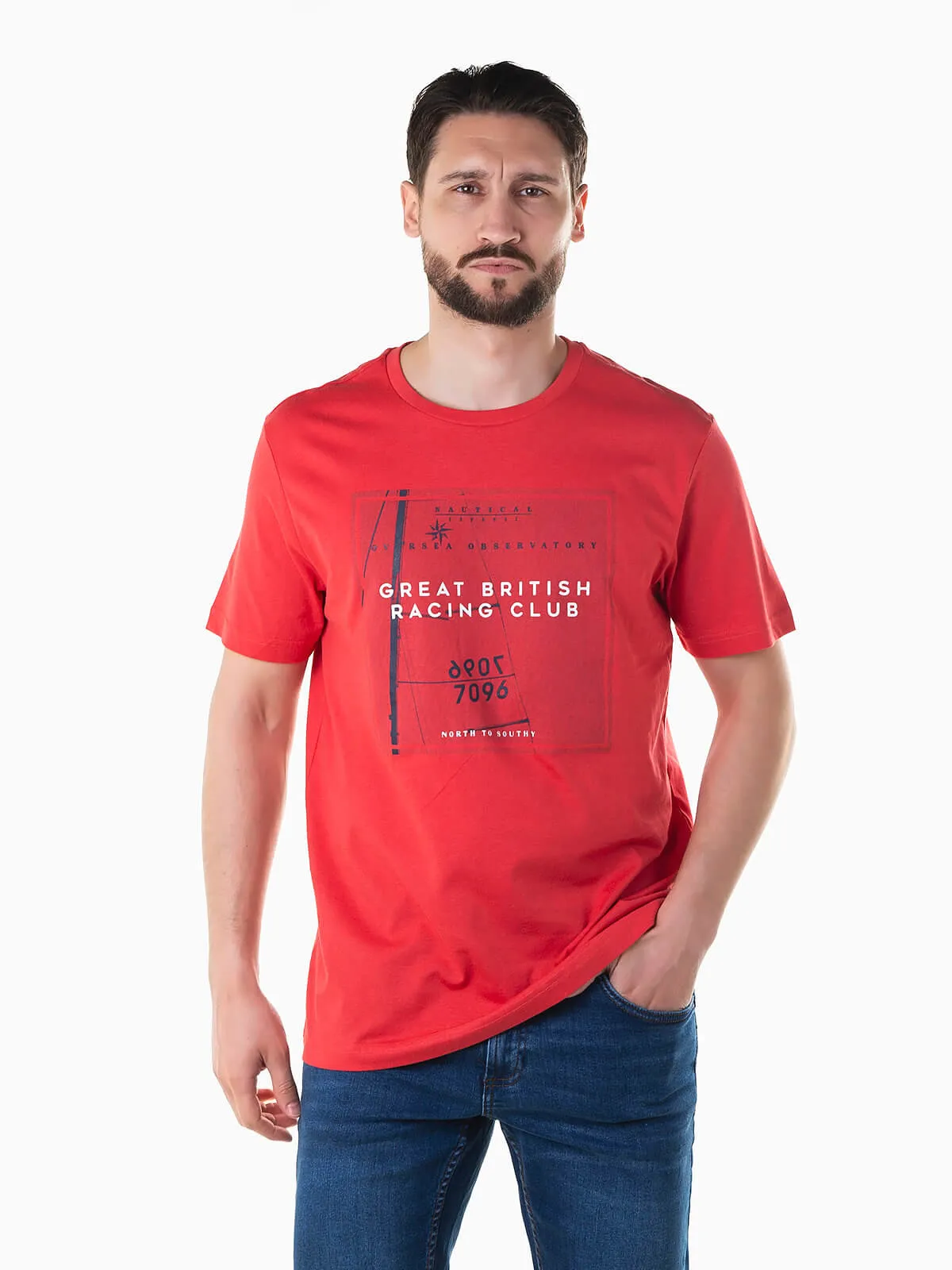 Camiseta manga corta con gráficos