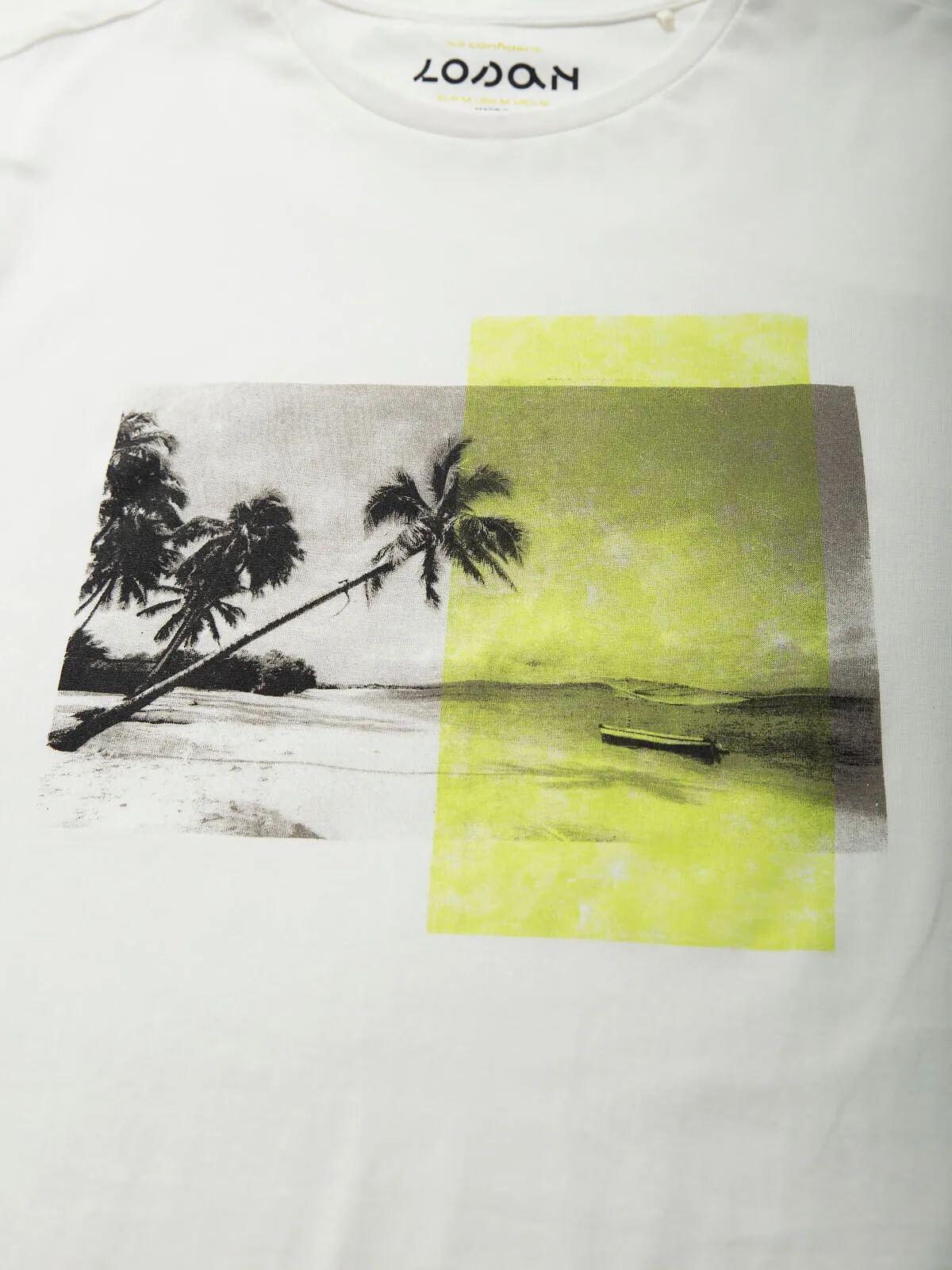 Camiseta manga corta con paisaje