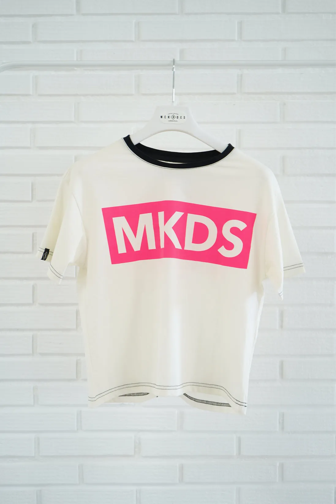 Camiseta manga corta logo flúor
