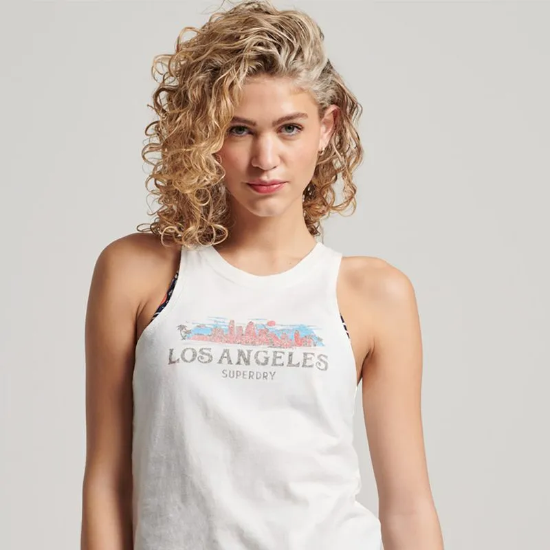 Camiseta Manga Sisa Para Mujer Vintage City Superdry 55687