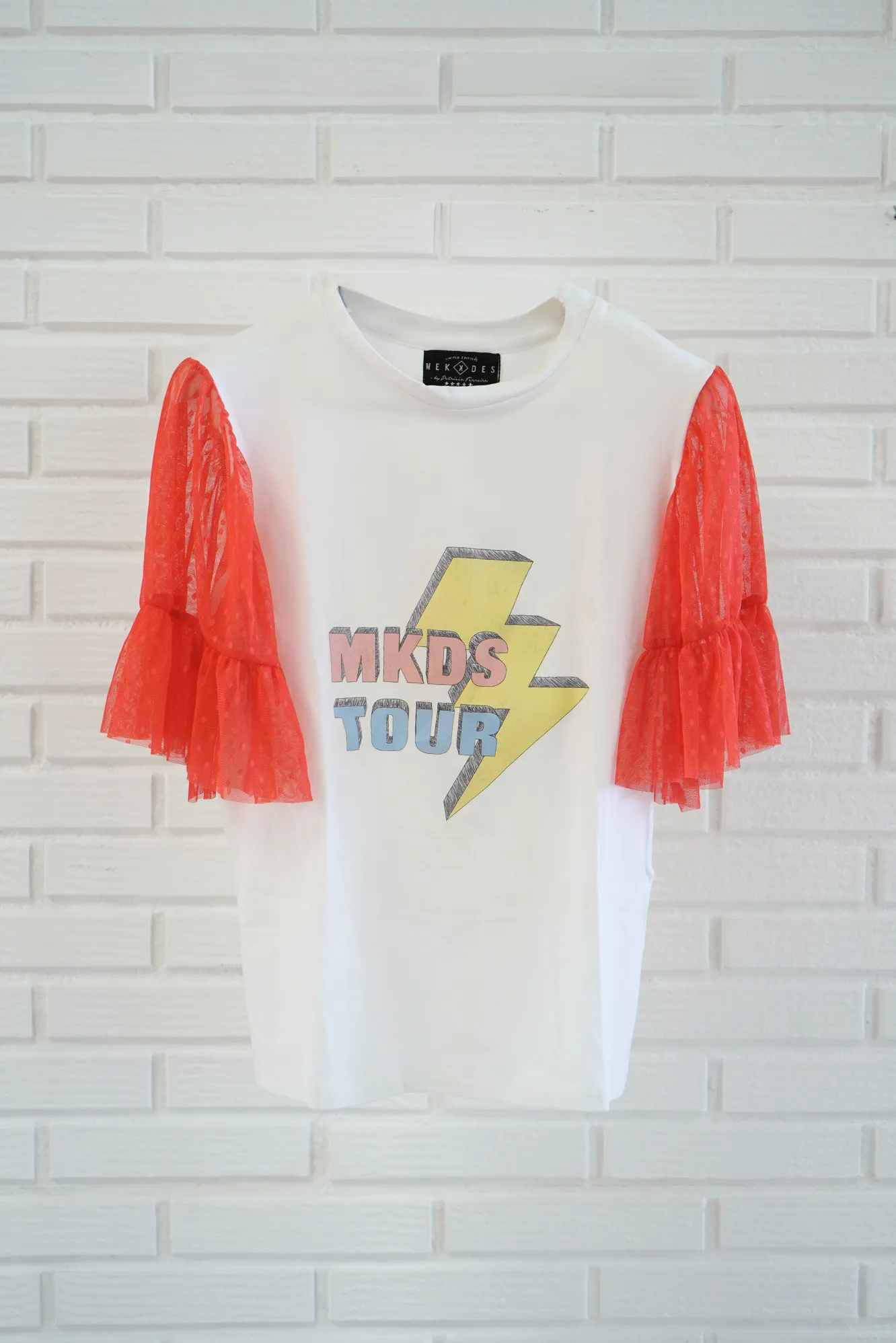 Camiseta mkds tour manga plumeti coral