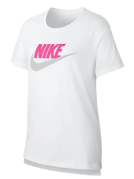 camiseta nike blanca niña