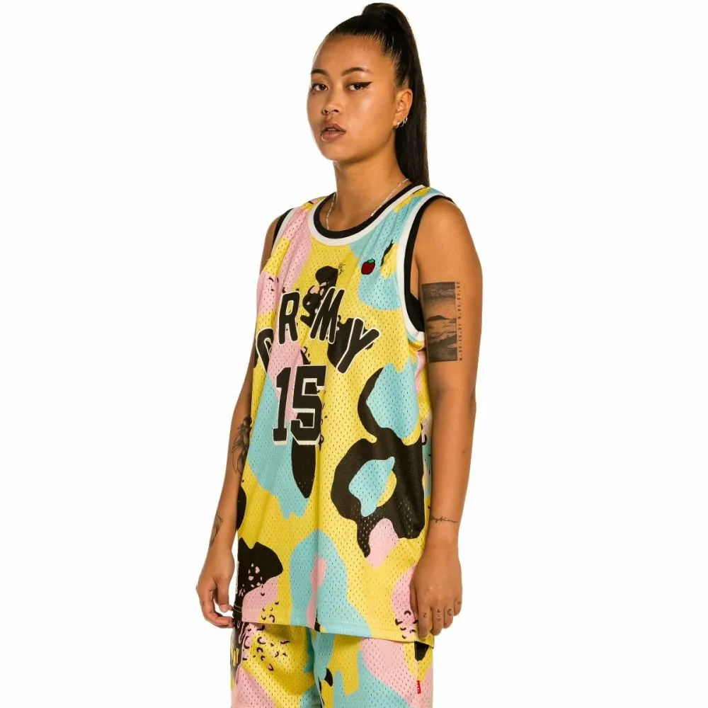 CAMISETA UNISEX DE TIRANTES MESH GRIMEY "TRESPASS" ALL OVER PRINT  CAMO | SUMMER 22