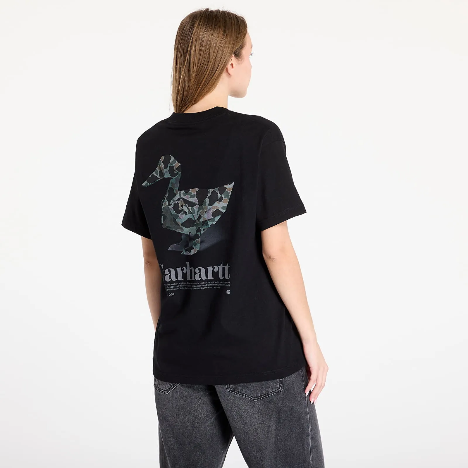 CARHARTT WIP TSHIRT S/S FOLD DUCK TSHIRT UNISEX BLACK S