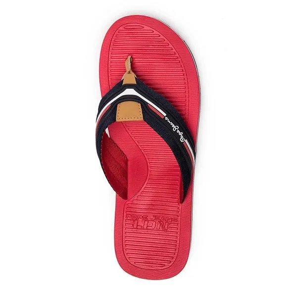 Chanclas para hombre Pepe Jeans Beach basic color rojo