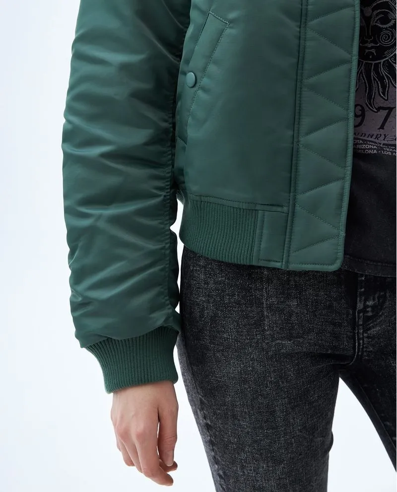 Chaqueta con recogido para mujer