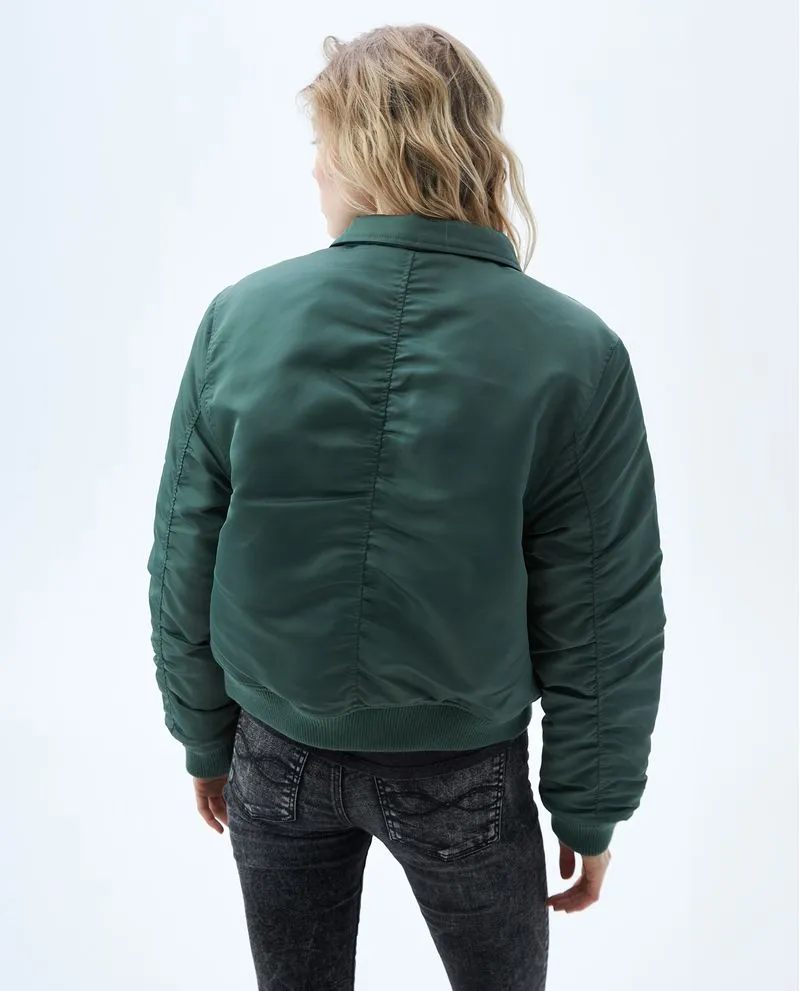 Chaqueta con recogido para mujer