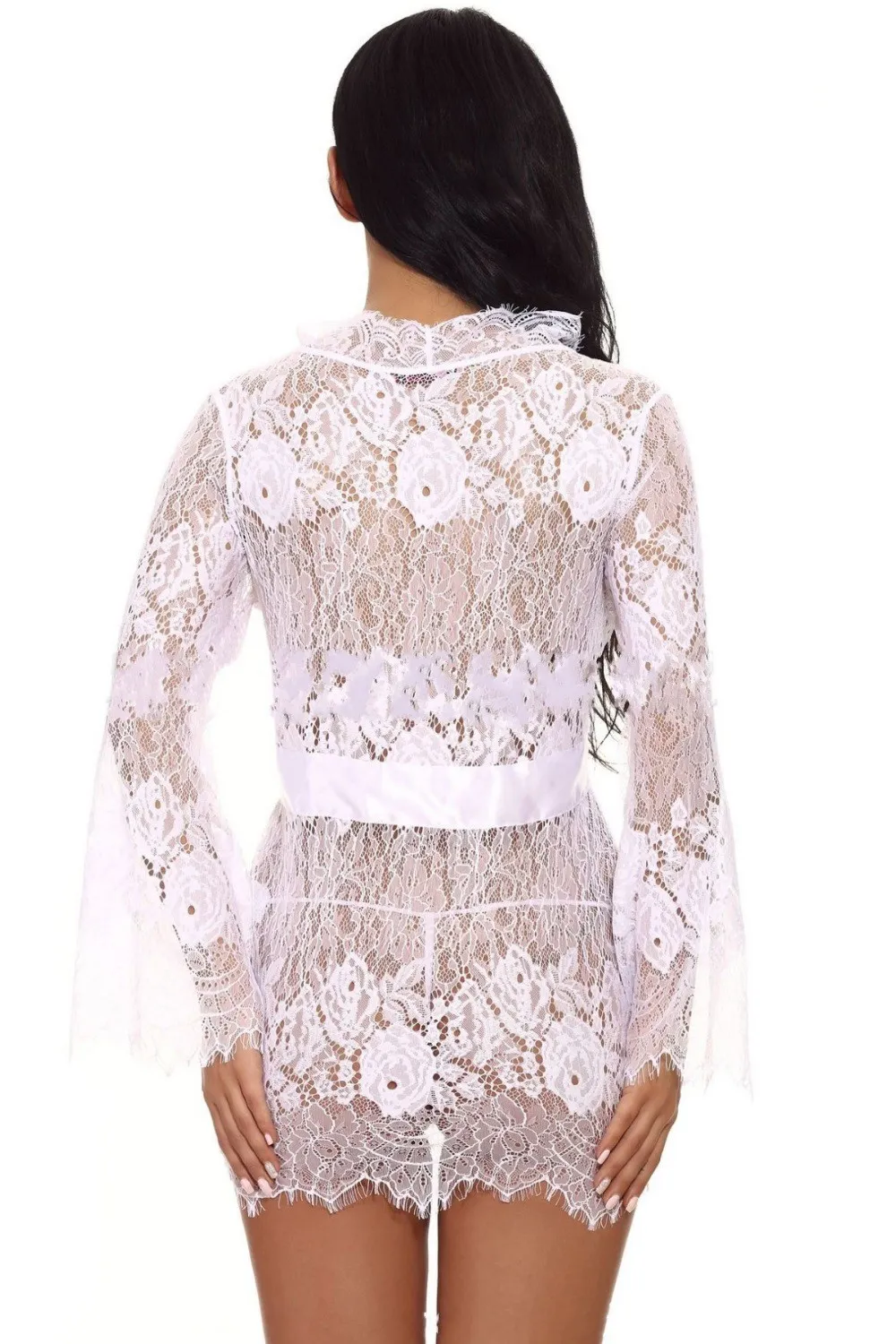 Chaqueta de encaje blanca