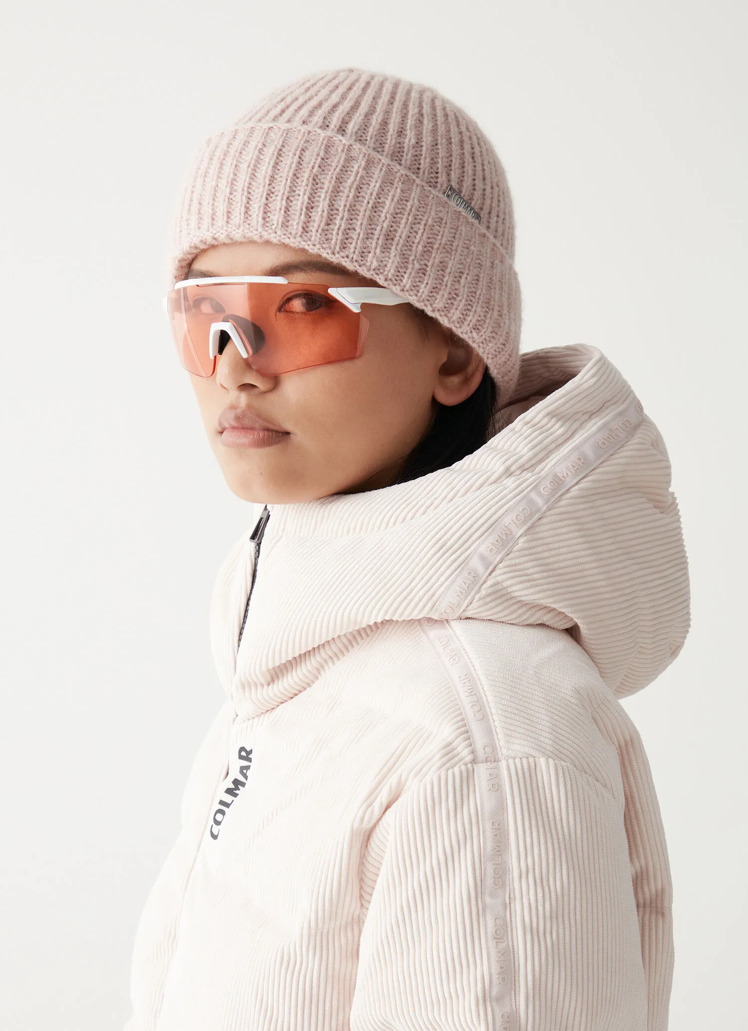 Chaqueta de esquí puffy con cinta personalizada