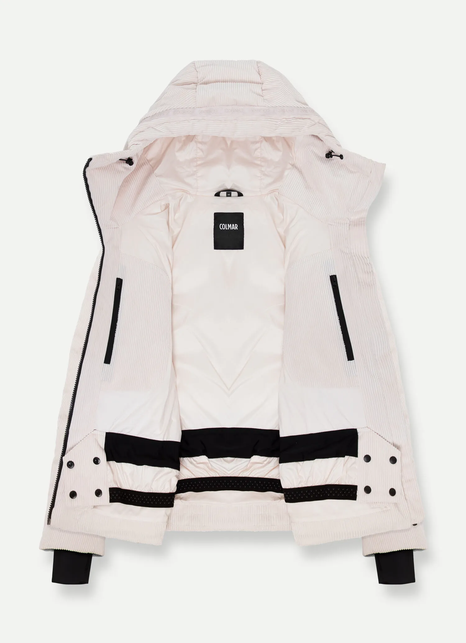 Chaqueta de esquí puffy con cinta personalizada