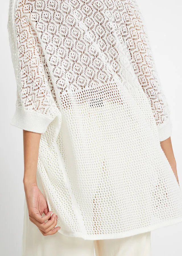 Chaqueta de punto Blanco