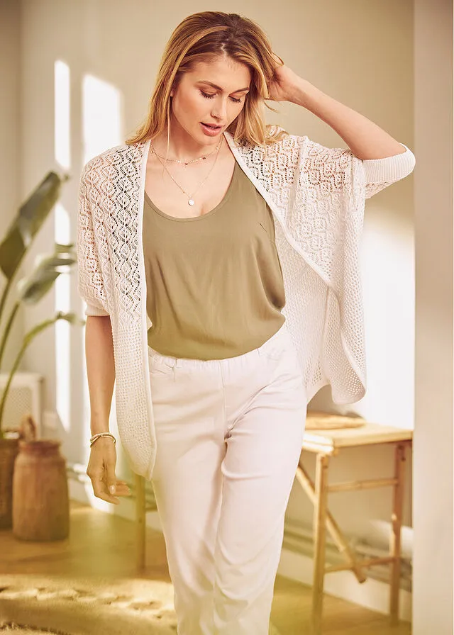 Chaqueta de punto Blanco