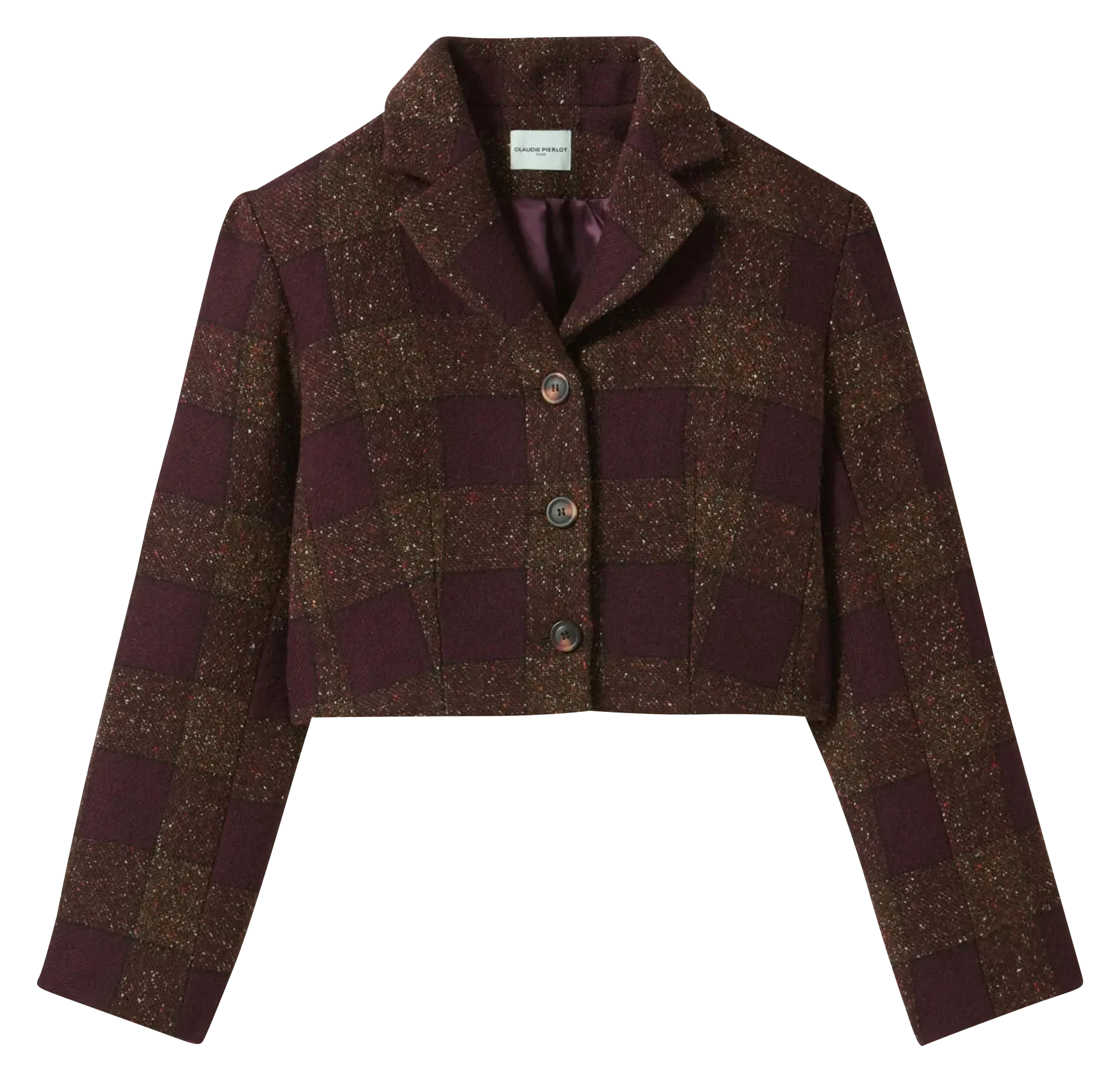 Chaqueta de sastre corta en multicolor
