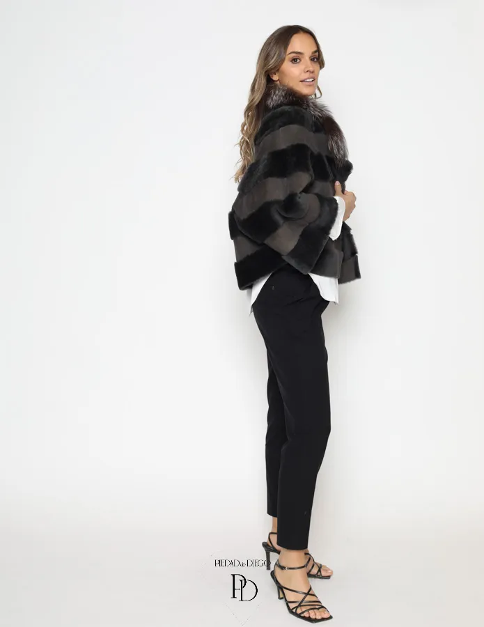 Chaqueta Doble Faz Grey