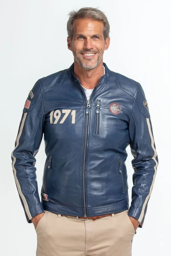 Chaqueta Hombre Steve Mcqueen Scott Sheep Steve Mcqueen Bleu