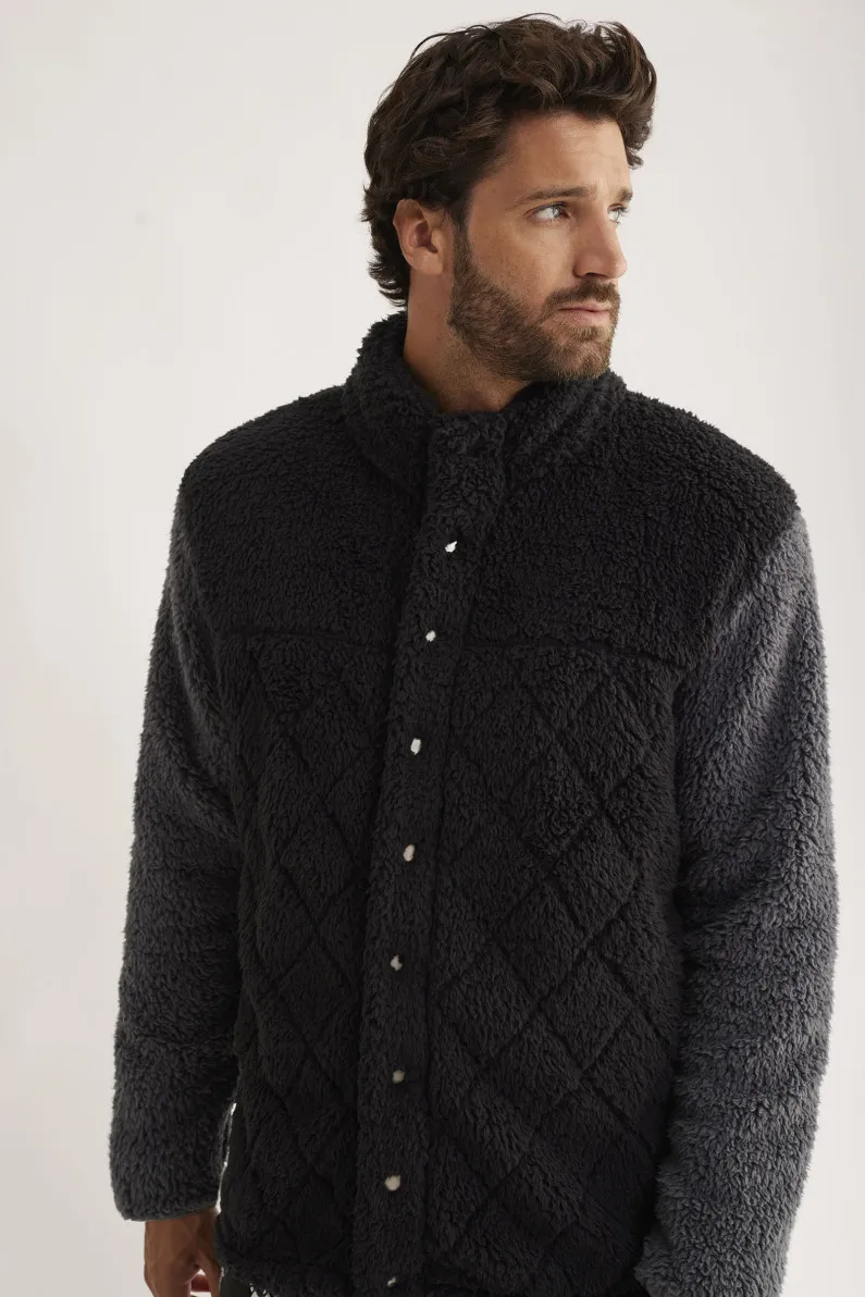 CHAQUETA TEJIDO BORREGUITO