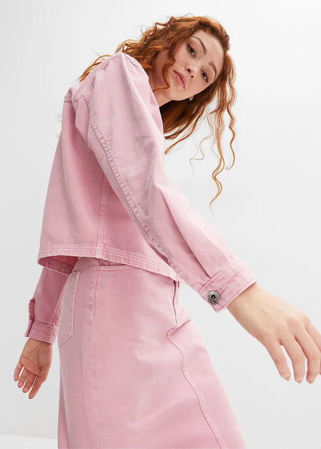Chaqueta vaquera Denim rosa