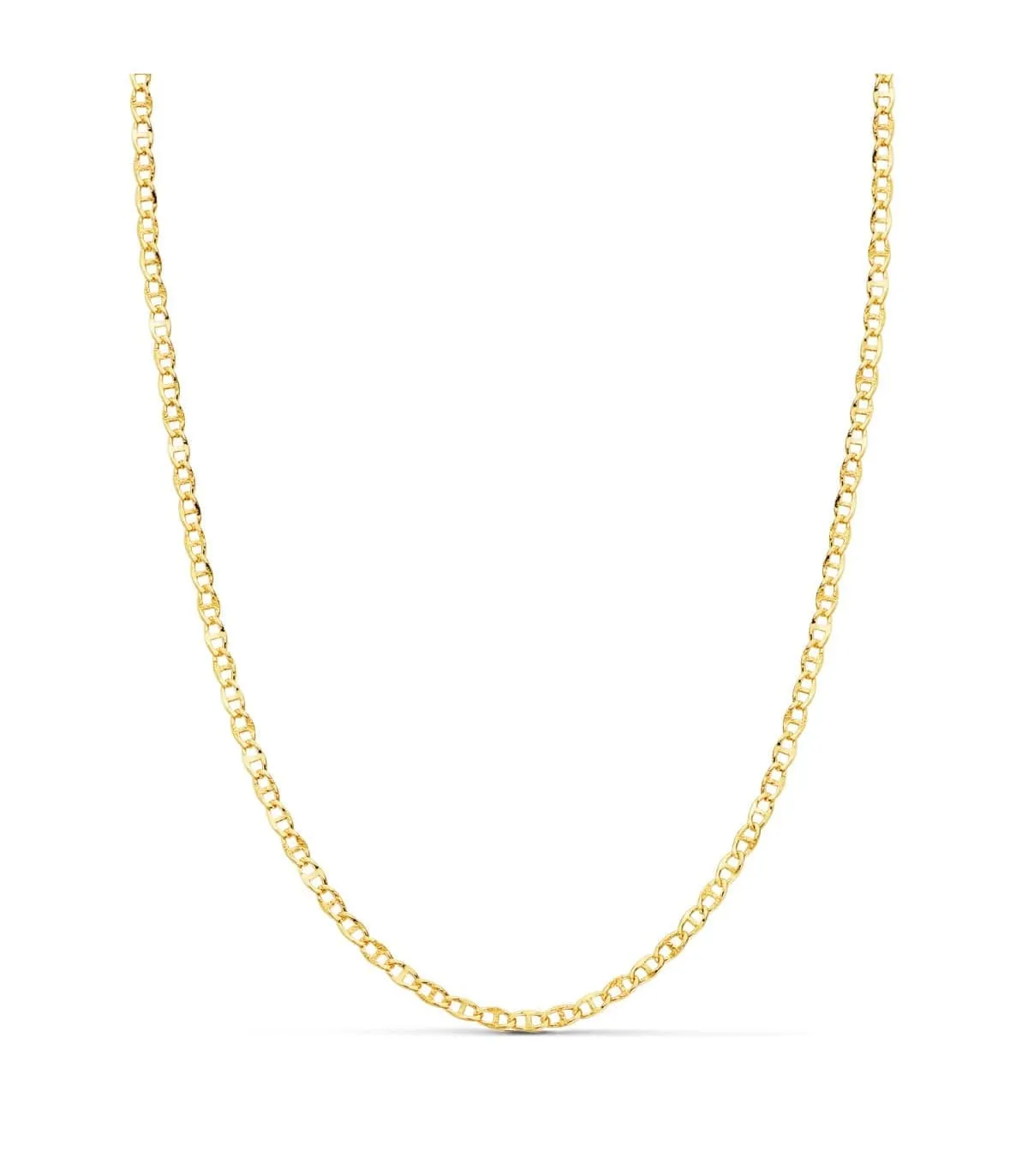 Chaîne Marine Facetté Or Jaune 18K 2 mm 45 cm