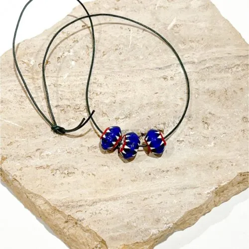 Collar Cristal Azul Klein