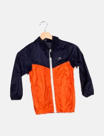 Decathlon Chaqueta bicolor impermeable