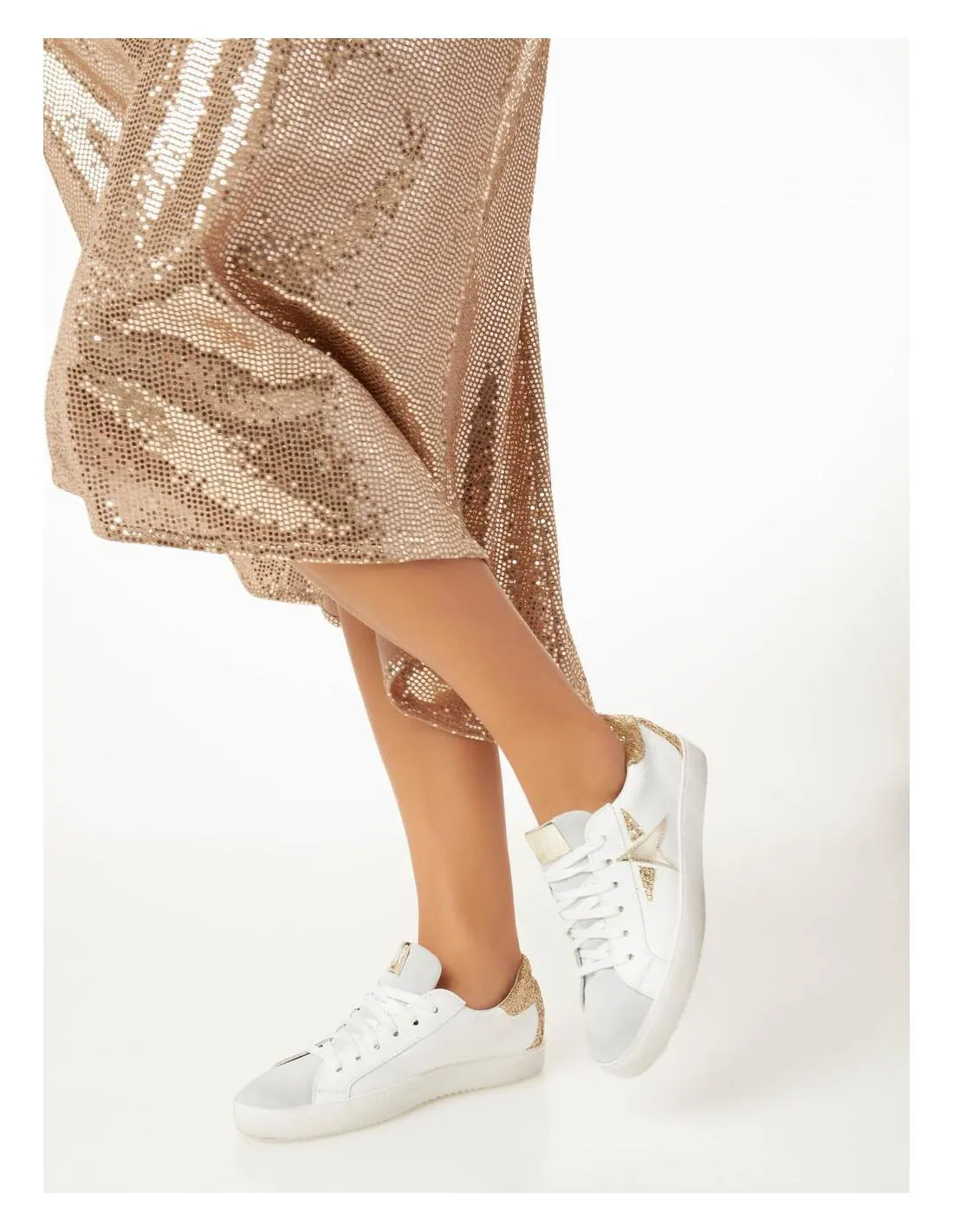 DEPORTIVA CON BRILLANTE COOL THE SACK ROSE