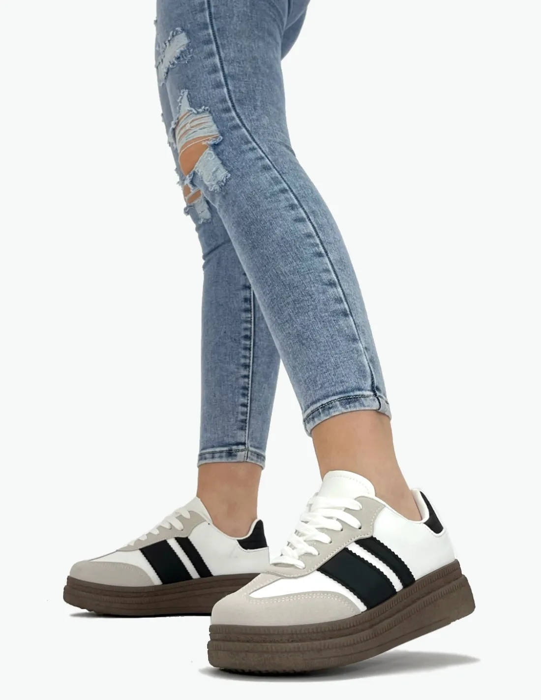 Deportivas blancas plataforma | Clasic